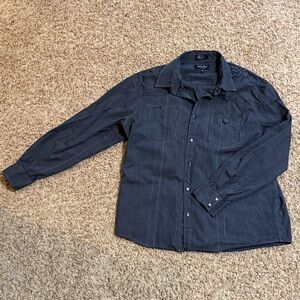Eighty Eight Dark Gray Button-Up Shirt Jacket